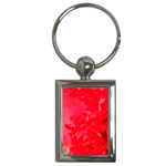 The Red Flower 5  Key Chain (Rectangle)
