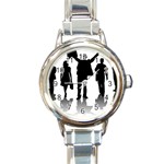 silhouettes Round Italian Charm Watch