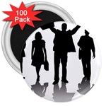 silhouettes 3  Magnet (100 pack)