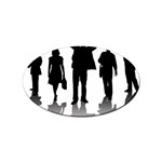 silhouettes Sticker (Oval)