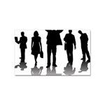 silhouettes Sticker Rectangular (100 pack)