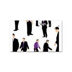 651-Businessman-silhouette Sticker (Rectangular)