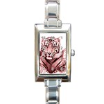 My strength Rectangular Italian Charm Watch