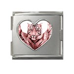 My strength Mega Link Heart Italian Charm (18mm)
