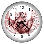 My strength Wall Clock (Silver)