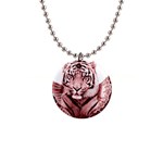 My strength 1  Button Necklace