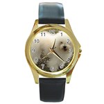 Bolognese Round Gold Metal Watch