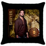 CRISS Throw Pillow Case (Black)