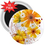 yellow_flower 3  Magnet (10 pack)