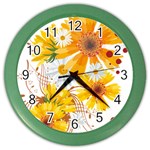 yellow_flower Color Wall Clock