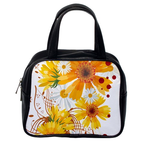 yellow_flower Classic Handbag (One Side) from ArtsNow.com Front