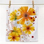 yellow_flower Face Towel