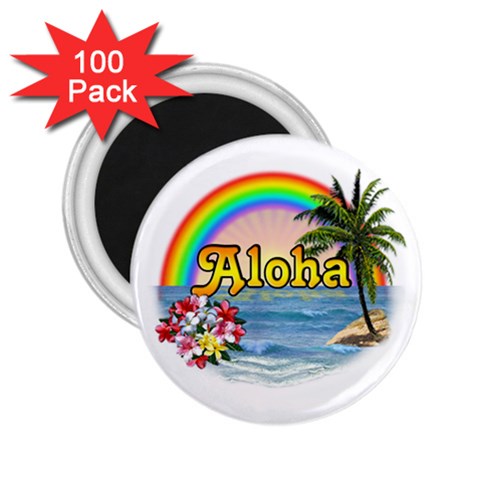 Aloha 2.25  Magnet (100 pack)  from ArtsNow.com Front