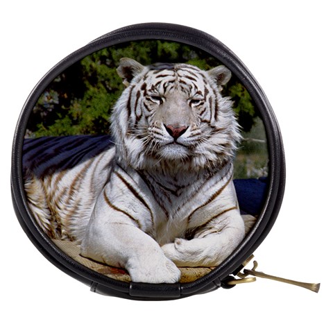 White Tiger 9 Mini Makeup Bag from ArtsNow.com Front