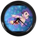 astroboy-flyby Wall Clock (Black)