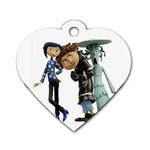 coraline figures 3 Dog Tag Heart (One Side)