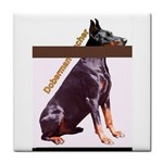 Doberman Pinscher Dog M2 Tile Coaster