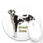 Great Dane Dog Round Mousepad