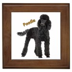 Poodle Dog Framed Tile