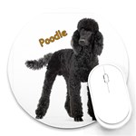 Poodle Dog Round Mousepad