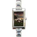 hqpromotriocrow Rectangular Italian Charm Watch