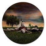 hqpromotriocrow Magnet 5  (Round)