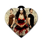 vamp diary Dog Tag Heart (One Side)