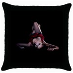 VD-CW-0004 Throw Pillow Case (Black)