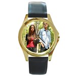 VD105-0011 Round Gold Metal Watch