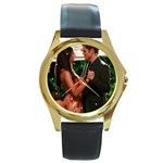 VD103-0006 Round Gold Metal Watch