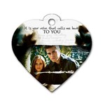vamp diary Dog Tag Heart (One Side)