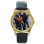vampire-diaries-pics11 Round Gold Metal Watch