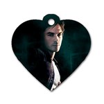 vamp diary Dog Tag Heart (One Side)