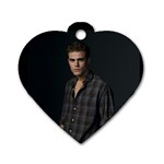 vamp diary Dog Tag Heart (One Side)