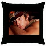 Ian-Somerhalder-4 Throw Pillow Case (Black)