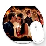 Stefan_and_Elena_by_broken_rose777 Round Mousepad