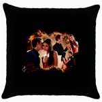 Stefan_and_Elena_by_broken_rose777 Throw Pillow Case (Black)