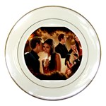 Stefan_and_Elena_by_broken_rose777 Porcelain Plate