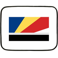 Seychellois Flag Mini Fleece Blanket(Two Sides) from ArtsNow.com 35 x27  Blanket Back