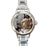 Fun puppy Round Italian Charm Watch