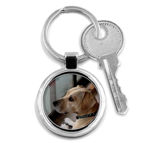 Fun puppy Key Chain (Round) from ArtsNow.com Front
