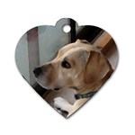 Fun puppy Dog Tag Heart (One Side)