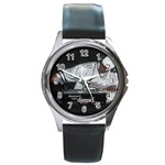 Hip Hop Gospel Connection Logo Round Metal Watch