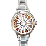 guitars custom Round Italian Charm Watch