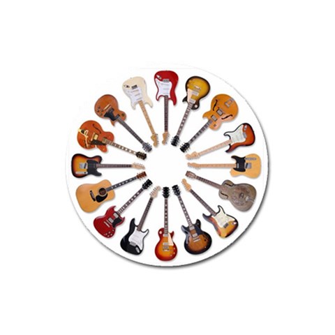 guitars custom Magnet 3  (Round) from ArtsNow.com Front