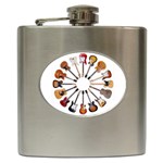guitars custom Hip Flask (6 oz)