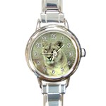 Lioness Round Italian Charm Watch