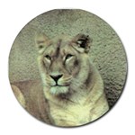 Lioness Round Mousepad