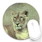 Lioness Round Mousepad