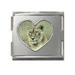 Lioness Mega Link Heart Italian Charm (18mm)